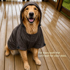 Rover Raincoat – Waterproof Dog Raincoat with Hood, Reflective Strip, Leash Opening & 3-Point Velcro for Monsoon Walks