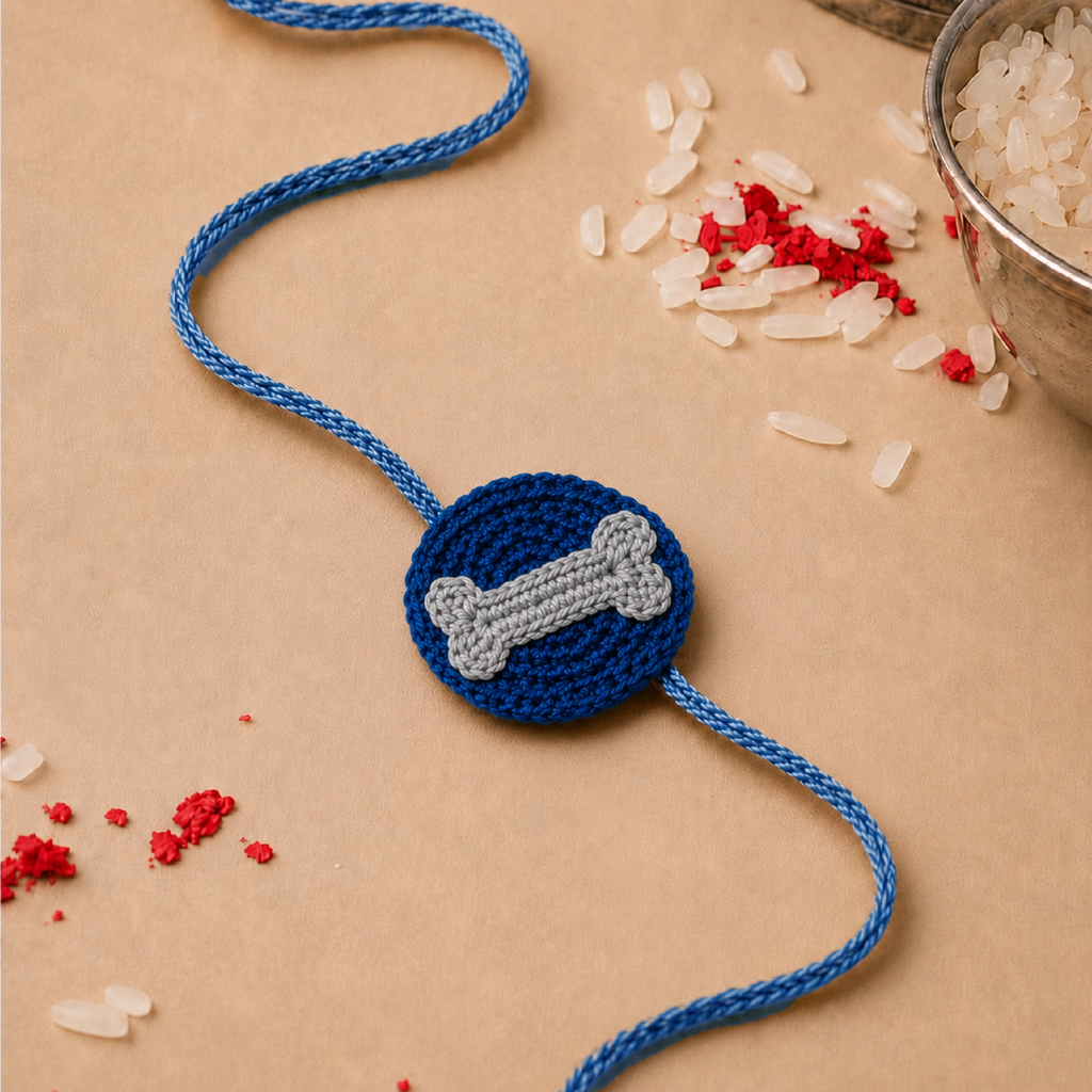 Indigo Crochet Rakhi