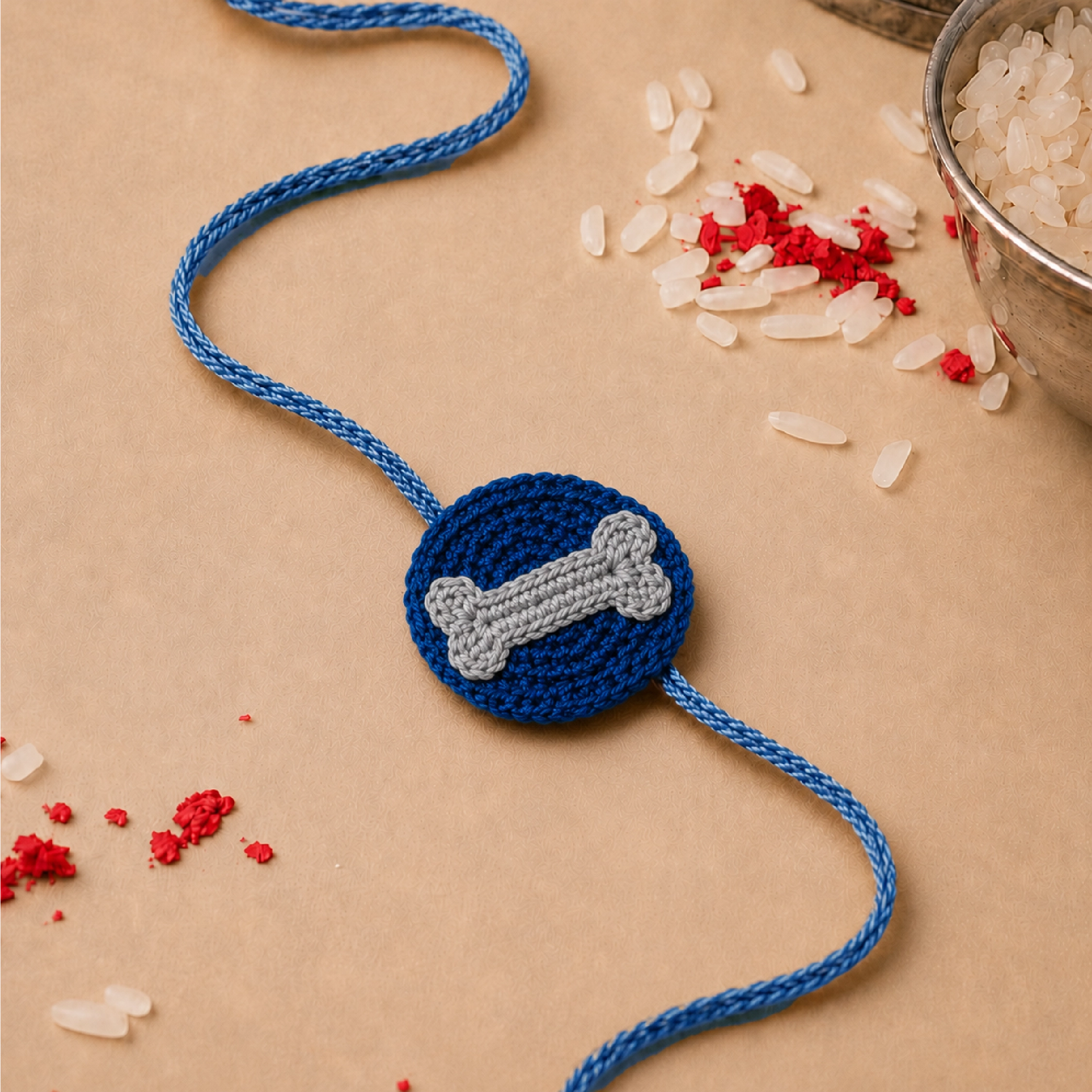 Indigo Crochet Rakhi