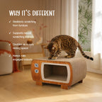 RetroTV Scratcher – All-Around Cat Scratcher & Cozy Hideout