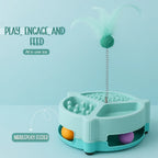 NibblePlay Feeder Cat Toy | Play, Engage & Feed in One Fun Product - Tilting Heads
