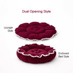 Roselyn Bed – 2-in-1 Convertible Lounge & Bed for Small Dogs & Cats