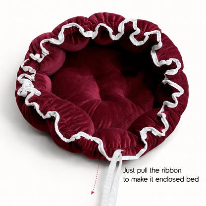 Roselyn Bed – 2-in-1 Convertible Lounge & Bed for Small Dogs & Cats