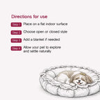 Roselyn Bed – 2-in-1 Convertible Lounge & Bed for Small Dogs & Cats