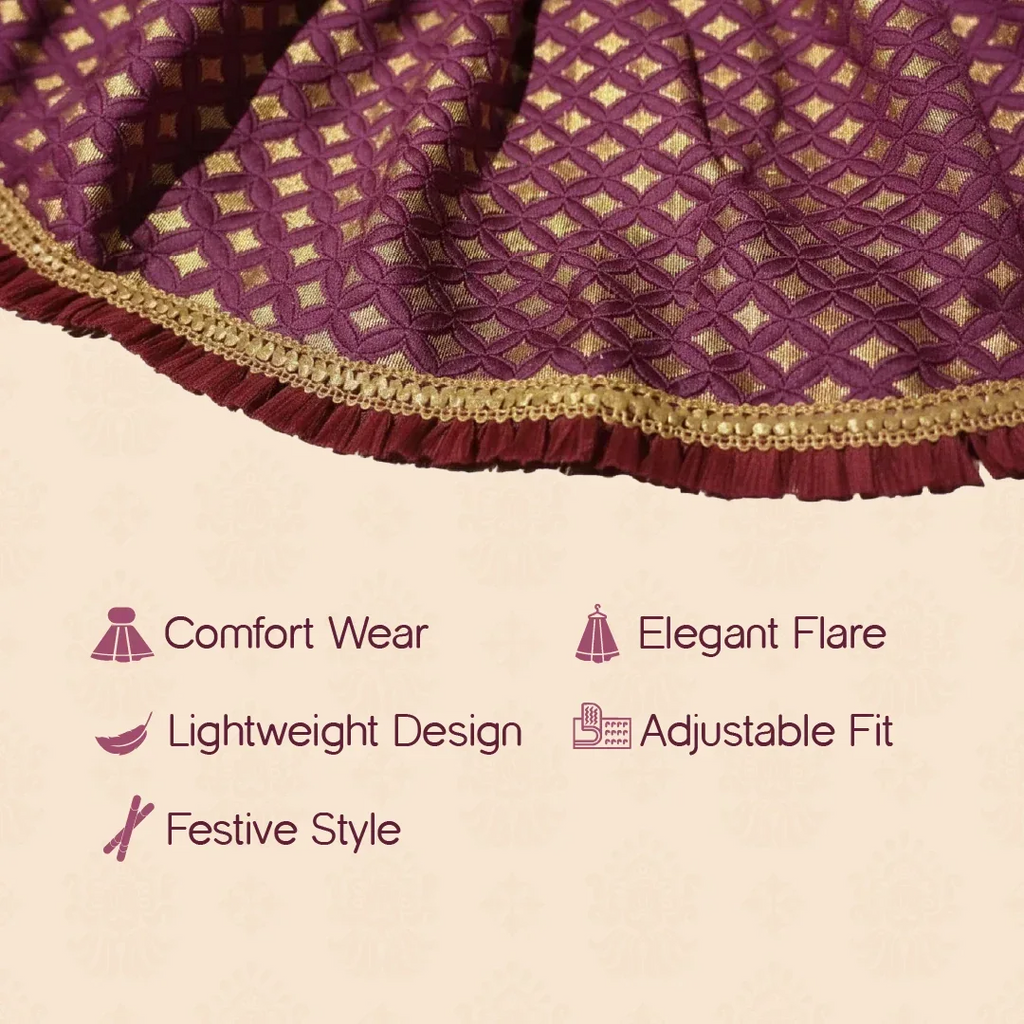 RoyalGlow Lehenga | Festive Outfit for Pets - Tilting Heads