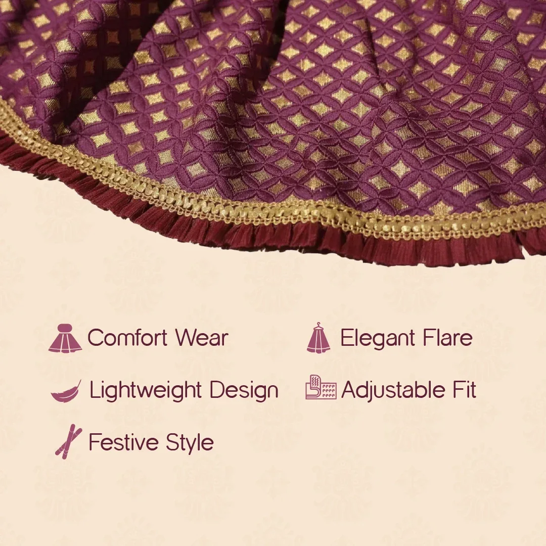RoyalGlow Lehenga | Festive Outfit for Pets - Tilting Heads