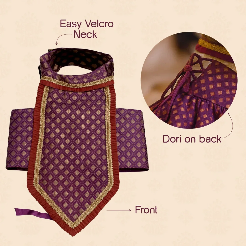 RoyalGlow Lehenga | Festive Outfit for Pets - Tilting Heads