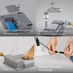 Splash Spring Fountain – Paw-Activated Outdoor Dog Water Fountain | Step-On Dog Water Dispenser with Hose Connection for Yard & Garden