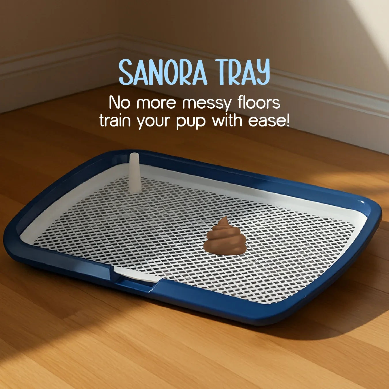 Sanora Tray – Hygienic Training Tray for Puppies - Tilting Heads