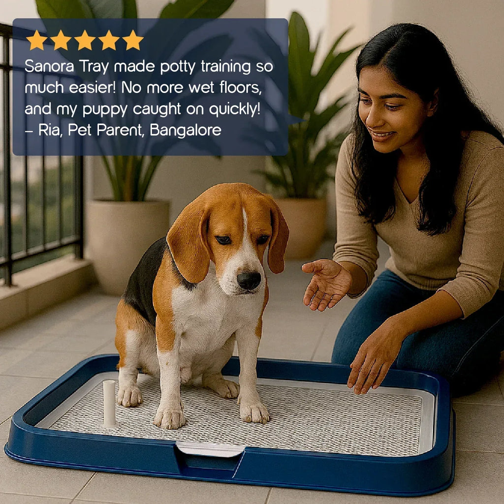 Sanora Tray – Hygienic Training Tray for Puppies - Tilting Heads
