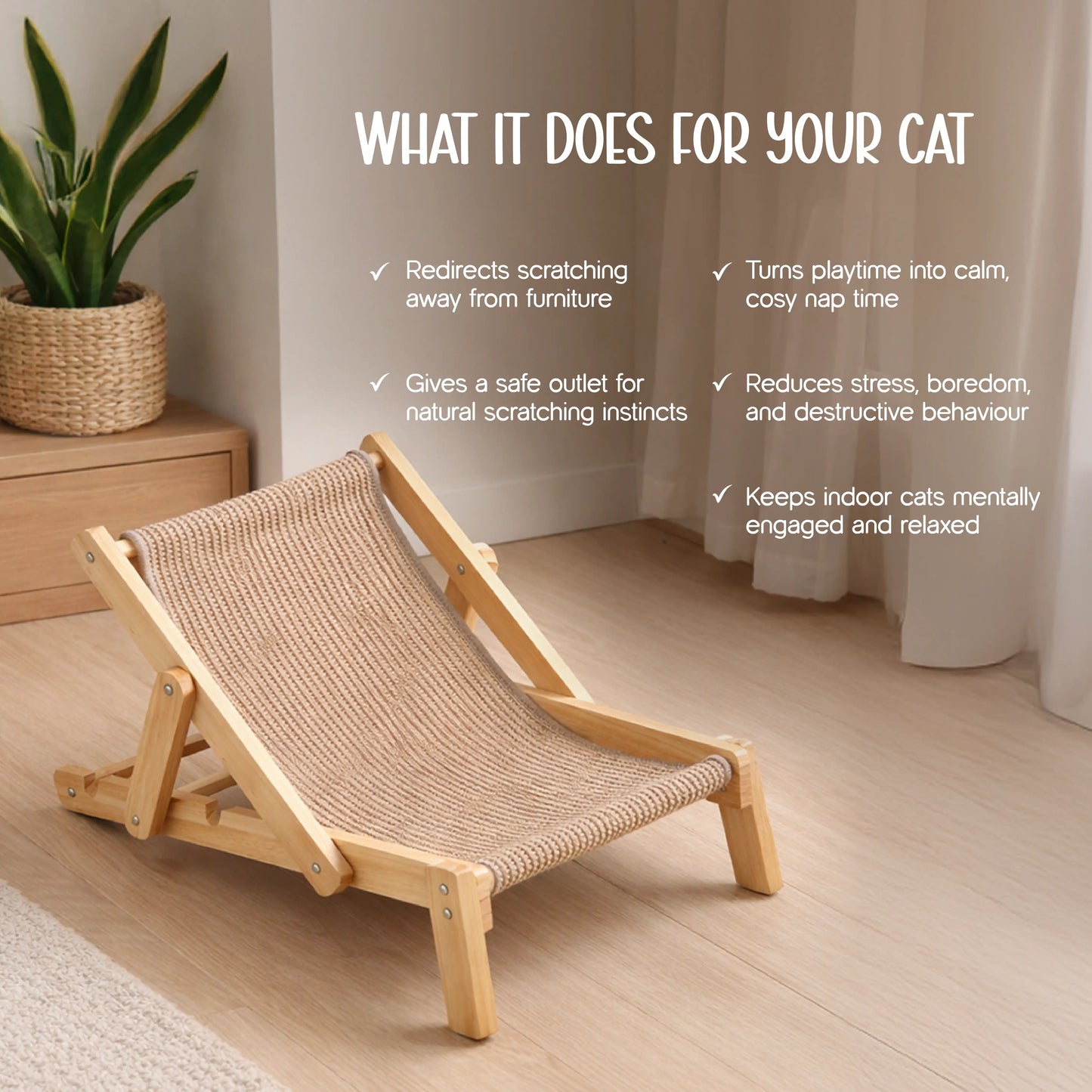 Meow Scratch Lounge – Cat Scratcher & Relax Bed