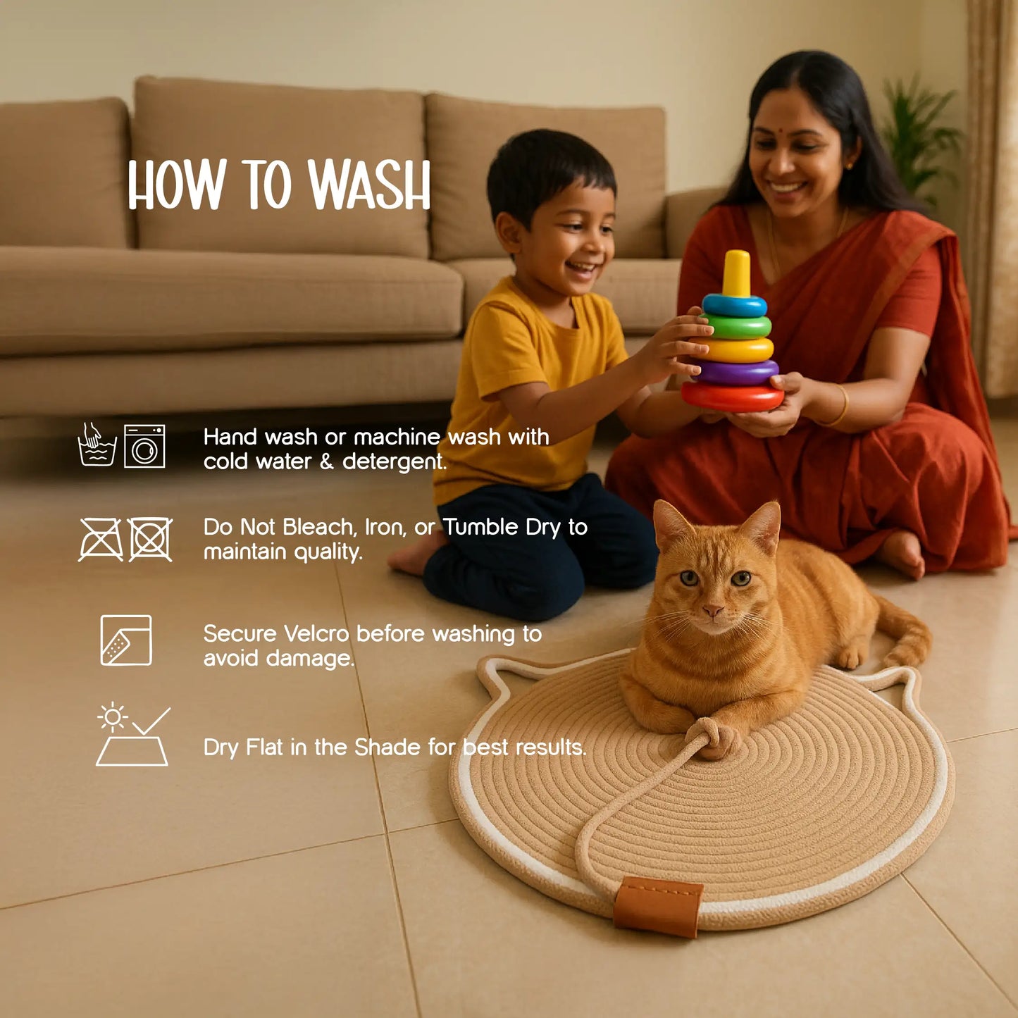 Scratchet Mat – Fun, Anti-Slip & Safe Cat Scratching Spot