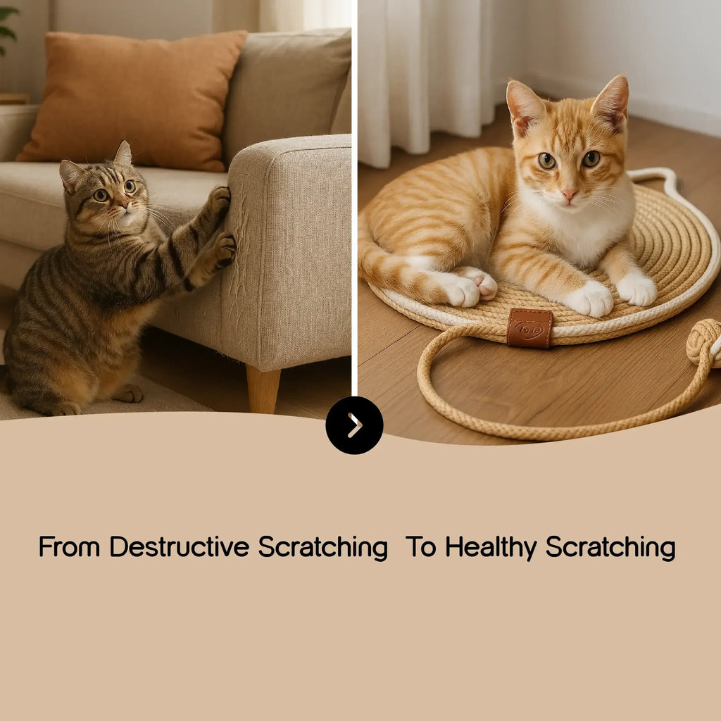 Scratchet Mat – Fun, Anti-Slip & Safe Cat Scratching Spot - Tilting Heads