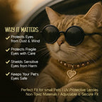 PupLennon Shades for Pets – Stylish UV Protection Sunglasses - Tilting Heads
