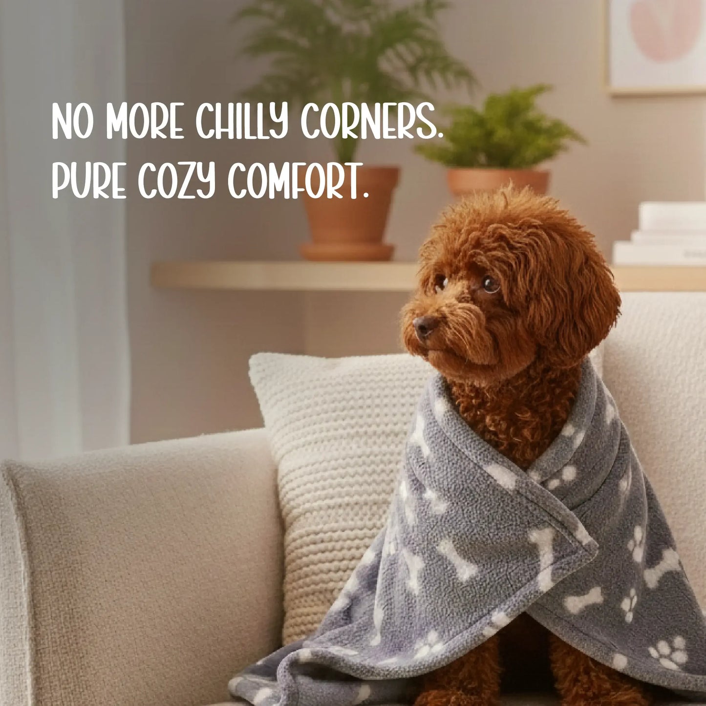 Sherpa Blanket | Winter-Ready Softness | Keeps Pets Warm & Calm - Tilting Heads