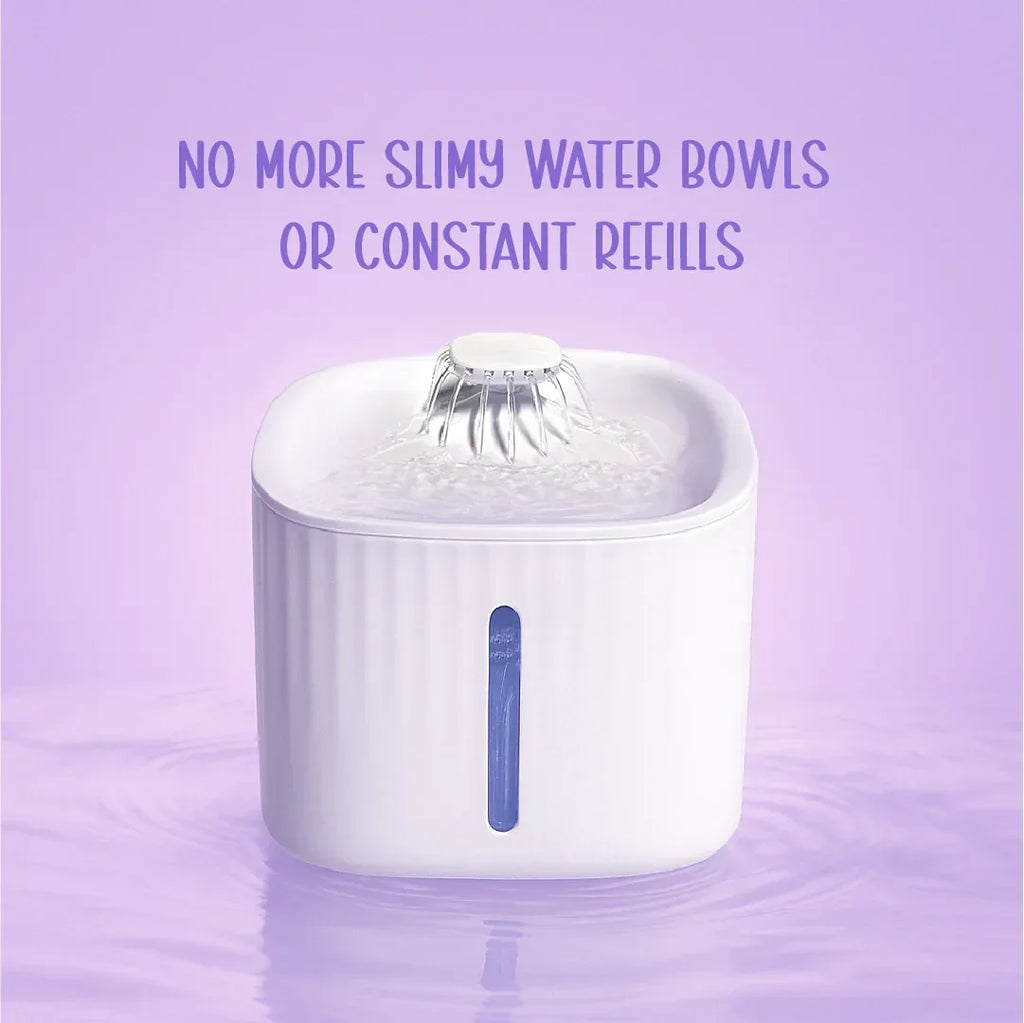 SmartSip Fountain for Cats | Continuous Water Flow | Electric Powered - Tilting Heads