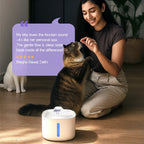 SmartSip Fountain for Cats | Continuous Water Flow | Electric Powered - Tilting Heads