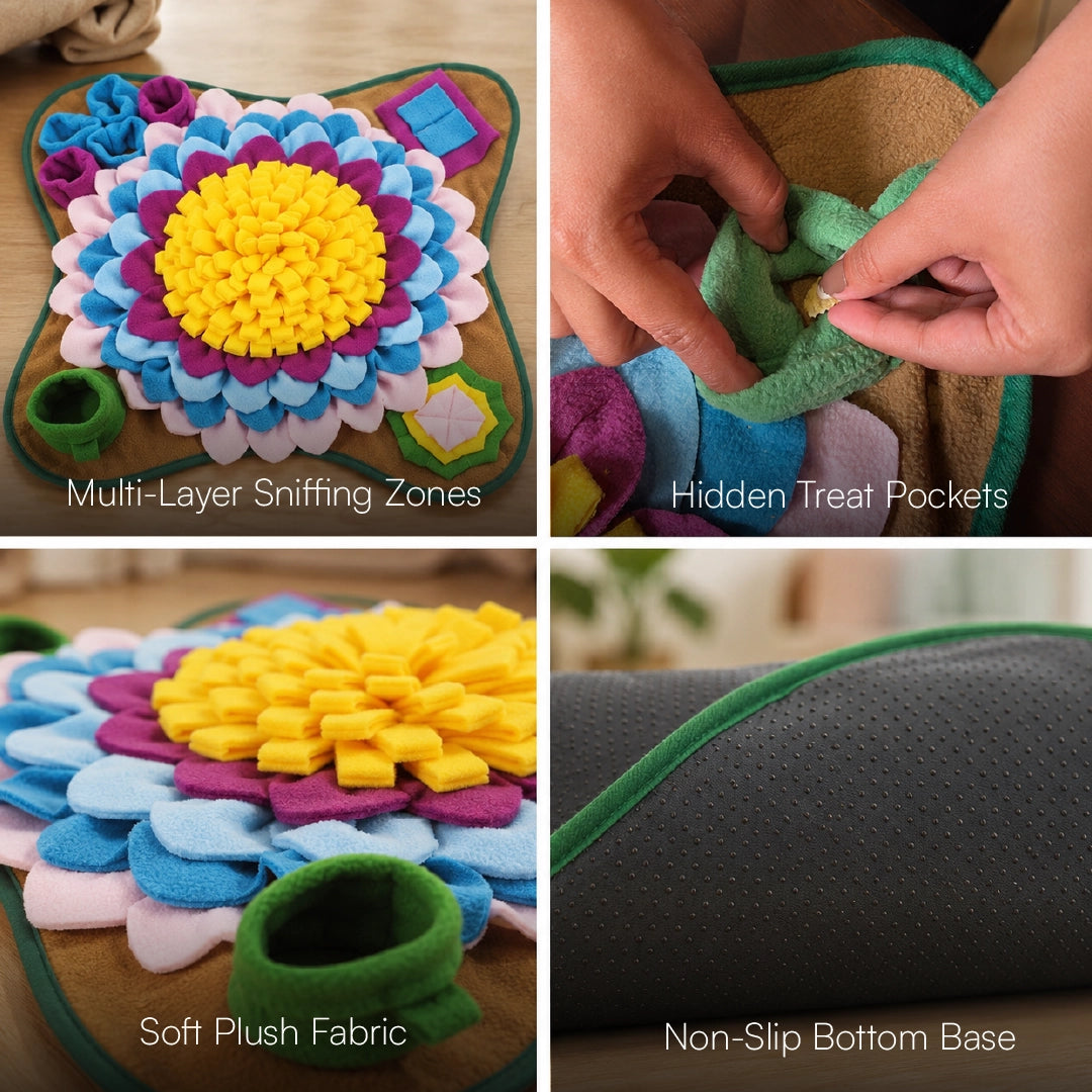 SnuffleBloom Mat | Treat-Hunting Snuffle Mat For Dogs