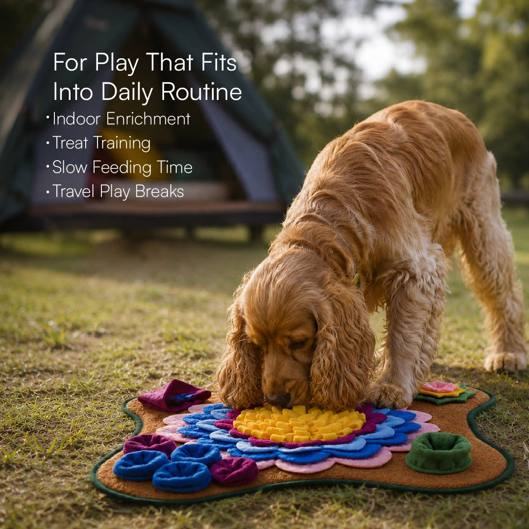 SnuffleBloom Mat | Treat-Hunting Snuffle Mat For Dogs