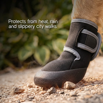 SnugSole Boots | Dog Boots for Hot Pavement & Rain | Anti-Slip Waterproof Paw Protection