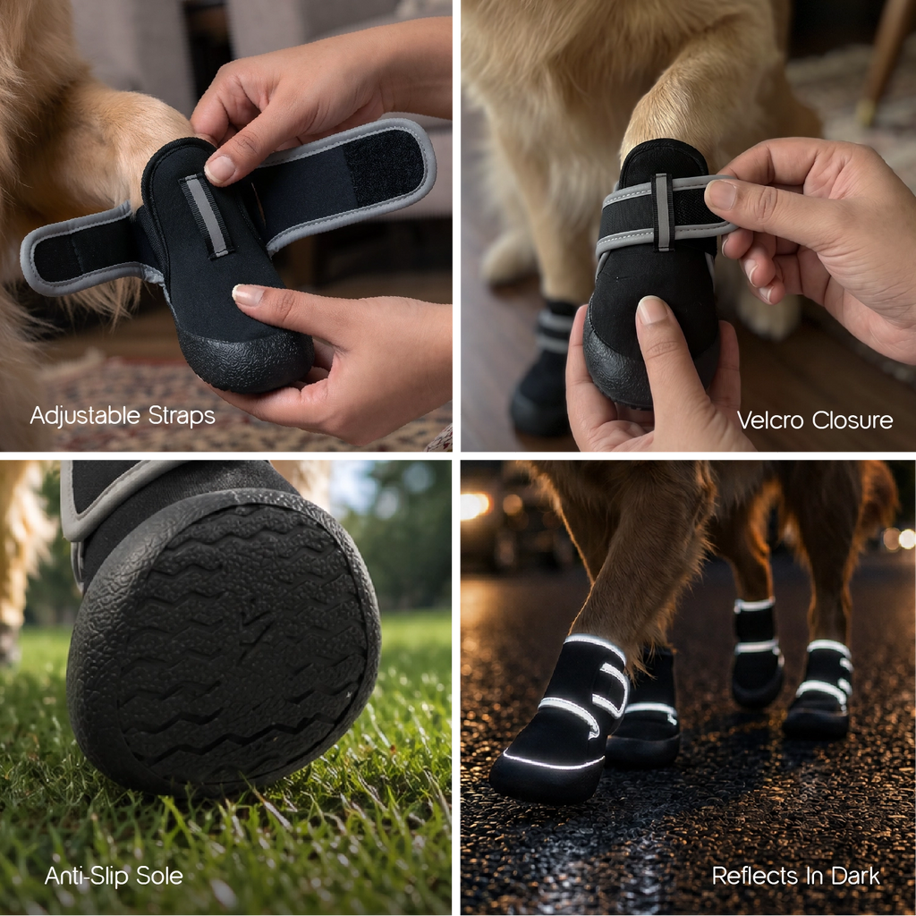 SnugSole Boots | Dog Boots for Hot Pavement | Anti-Slip Paw Protection