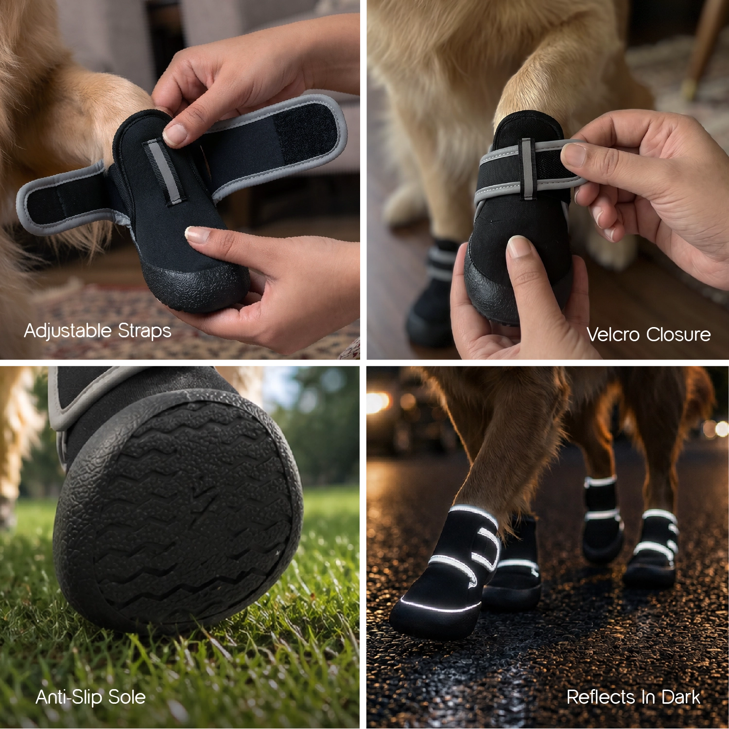 SnugSole Boots | Dog Boots for Hot Pavement | Anti-Slip Paw Protection