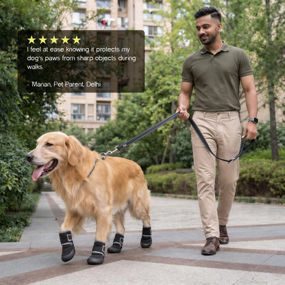 SnugSole Boots | Dog Boots for Hot Pavement & Rain | Anti-Slip Waterproof Paw Protection