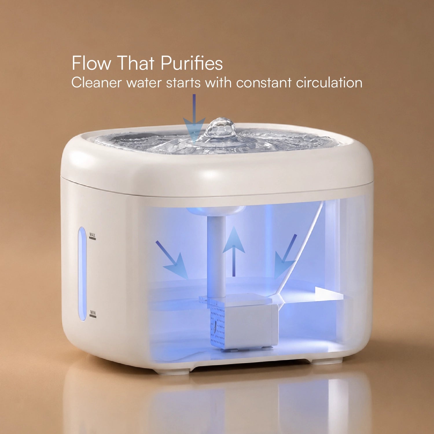 StillSpring Fountain | Pet Water Fountain for Cats & Small Dogs | Quiet Flow Hydration System