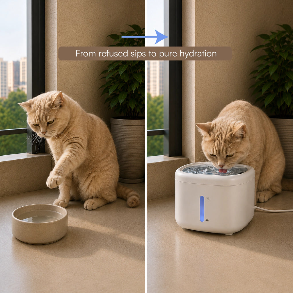StillSpring Fountain | Pet Water Fountain for Cats & Small Dogs | Quiet Flow Hydration System