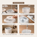 StillSpring Fountain | Pet Water Fountain for Cats & Small Dogs | Quiet Flow Hydration System