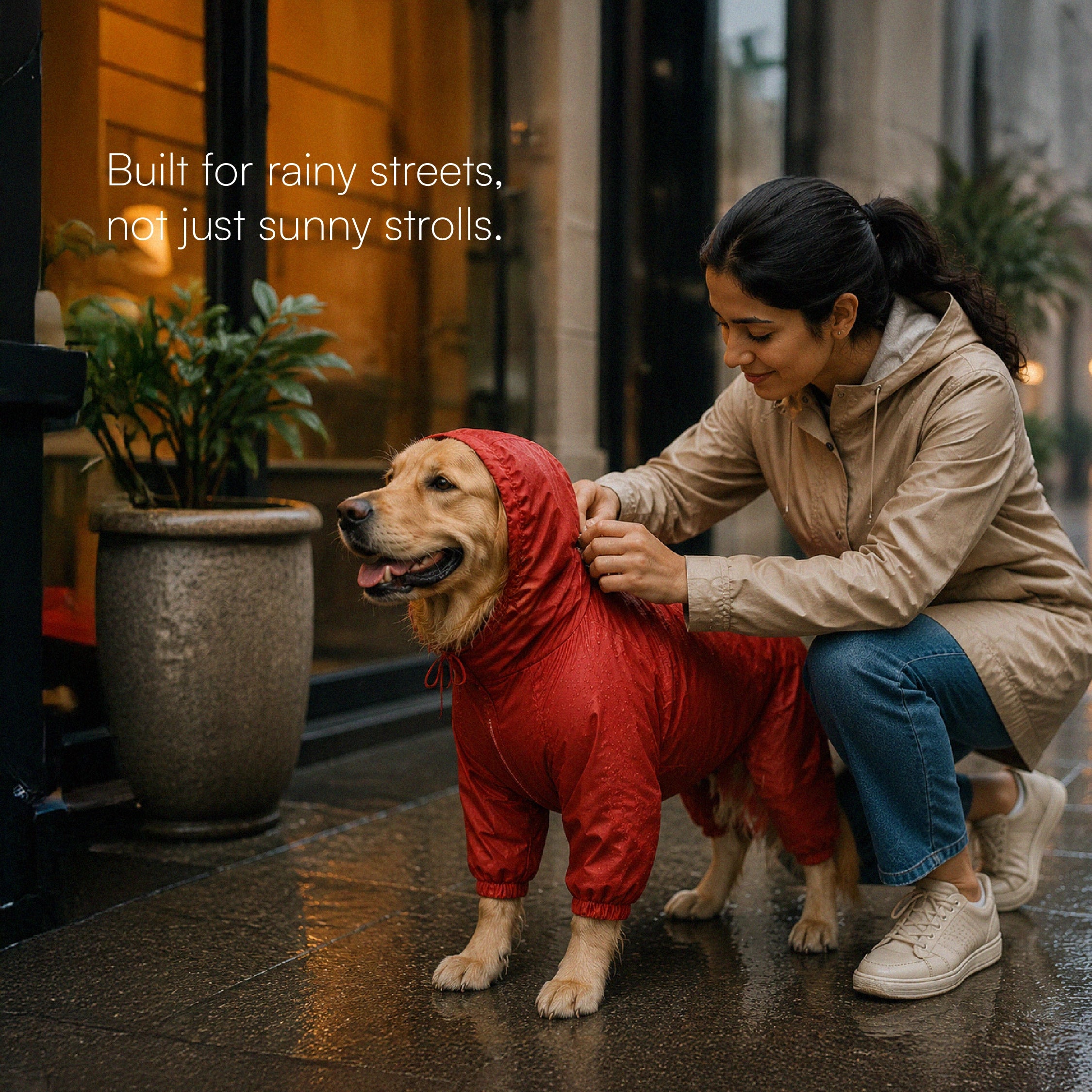 StormGuard Jacket | Dog Raincoat | For Breezy Walks in Rainy Weather