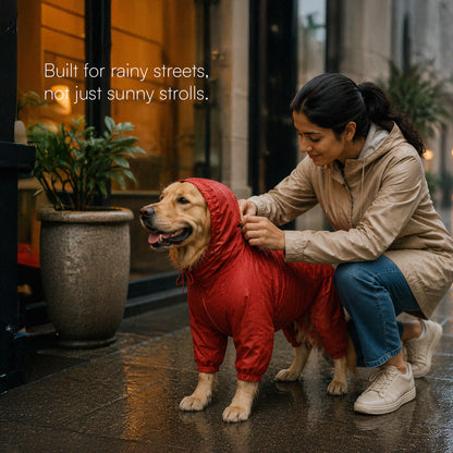 StormGuard Jacket | Dog Raincoat | For Breezy Walks in Rainy Weather