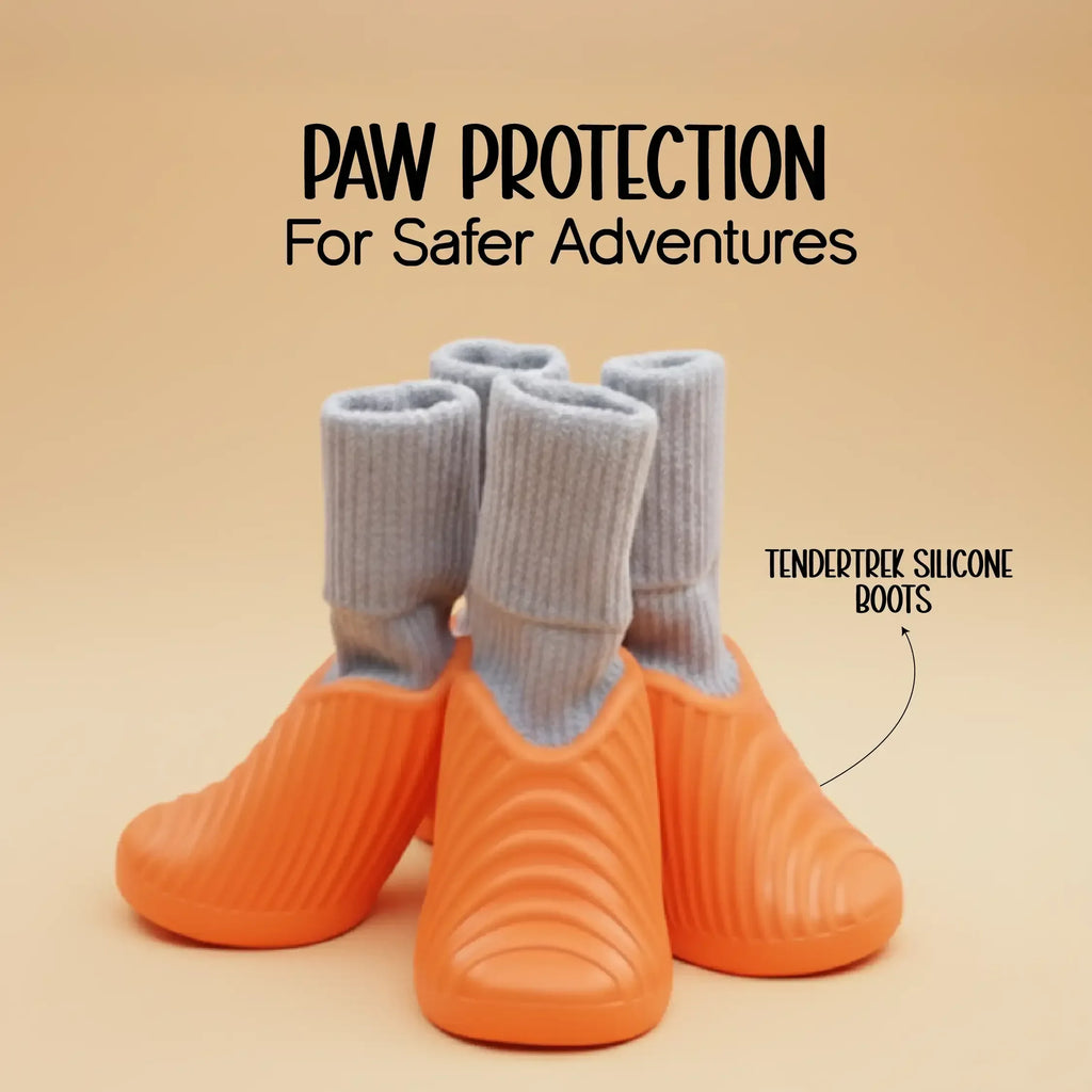 TenderTrek Silicone Boots | Waterproof, Anti-Slip, Comfy Fit - Tilting Heads