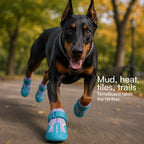 TerraGuard Boots | All-Weather Paw Protection | Secure Fit for Active Dogs