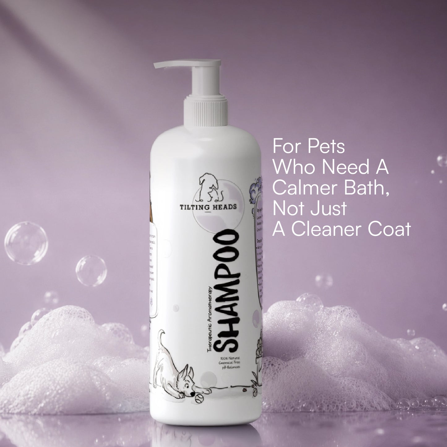 Therapeutic Aromatherapy Dog & Cat Shampoo - Tilting Heads