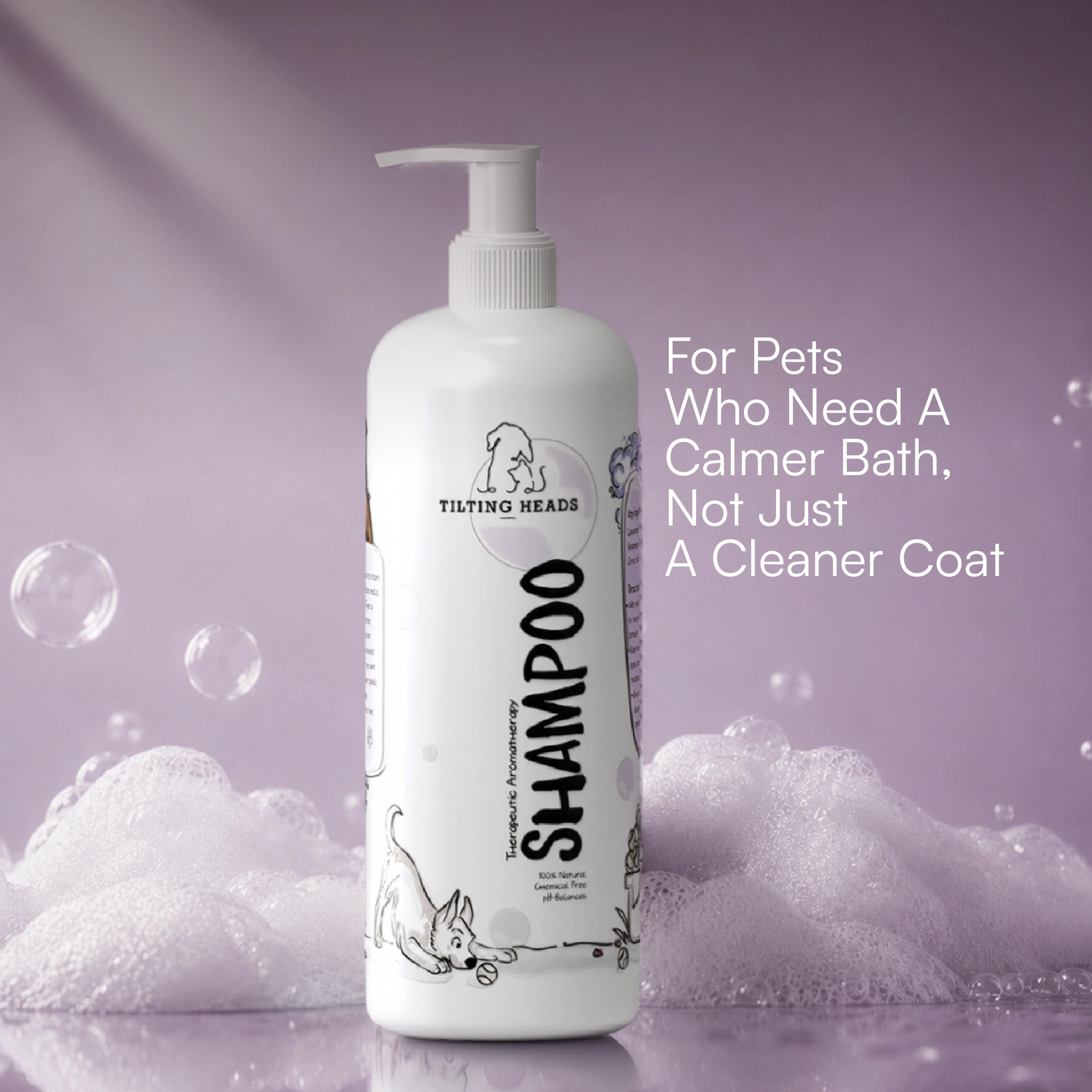 Therapeutic Aromatherapy Dog & Cat Shampoo - Tilting Heads