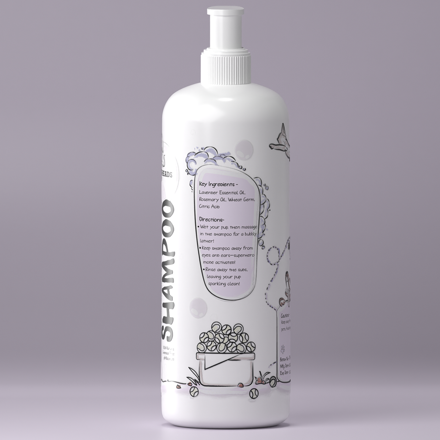 Therapeutic Aromatherapy Dog Shampoo - Tilting Heads.