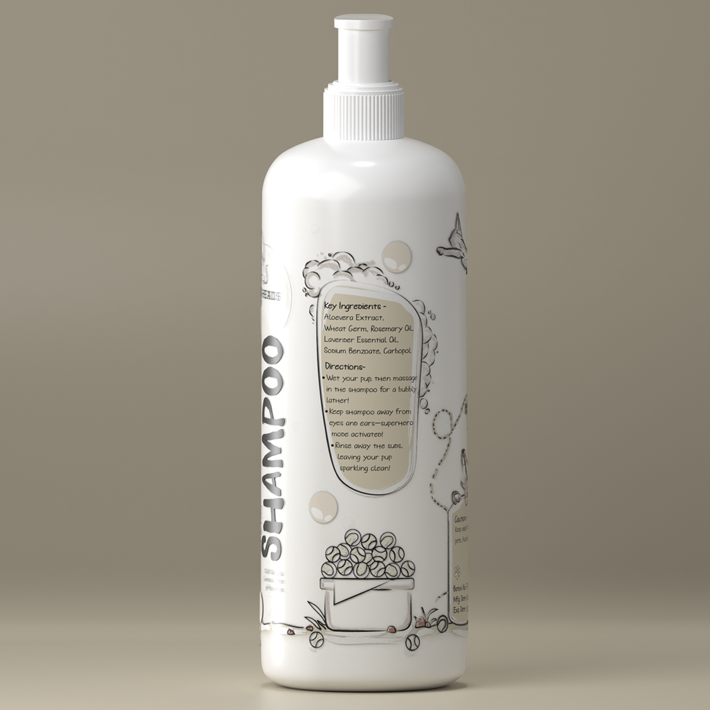 Tick & Flea Dog Shampoo - Tilting Heads.
