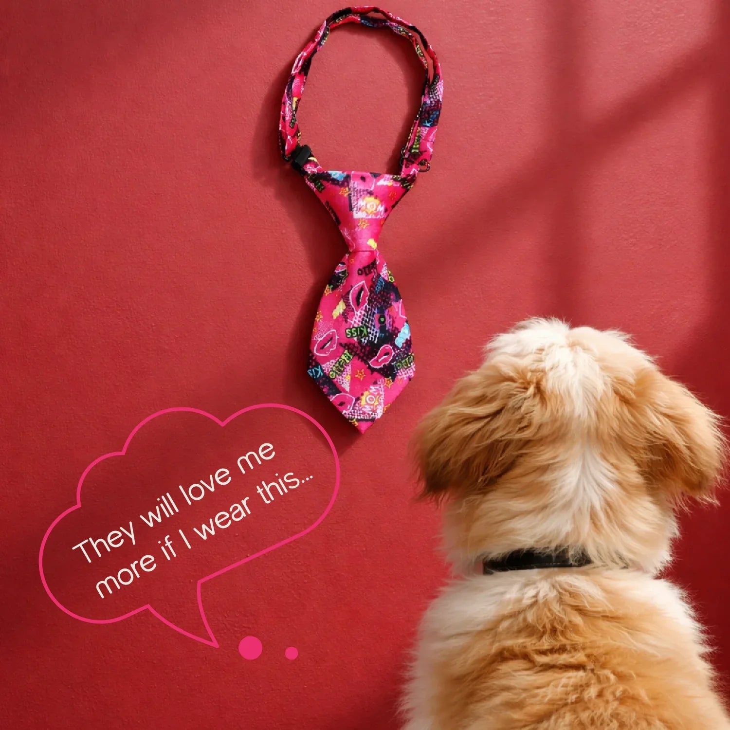 Heart Pop Tie – Pack of 8 Stylish Ties for Dogs & Cats