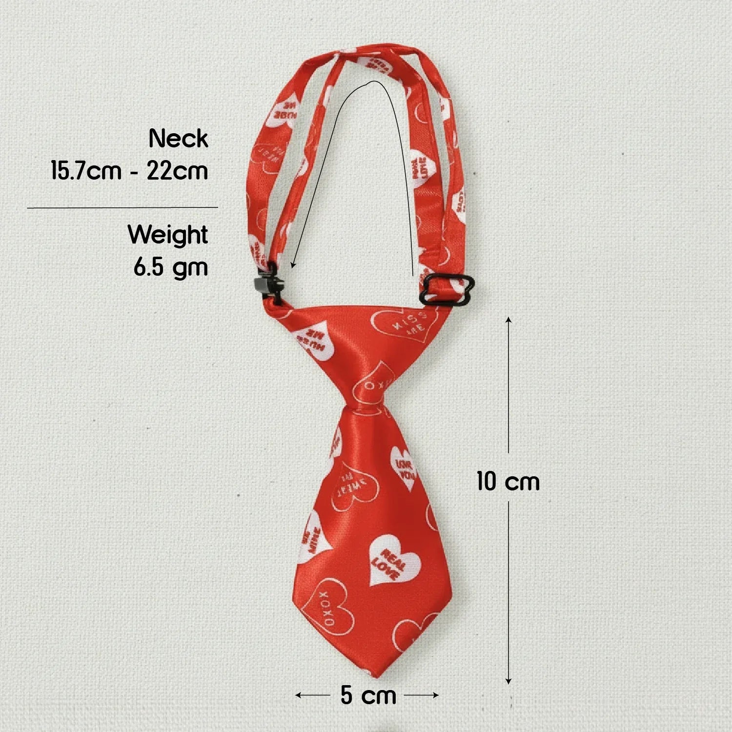 Heart Pop Tie – Pack of 8 Stylish Ties for Dogs & Cats
