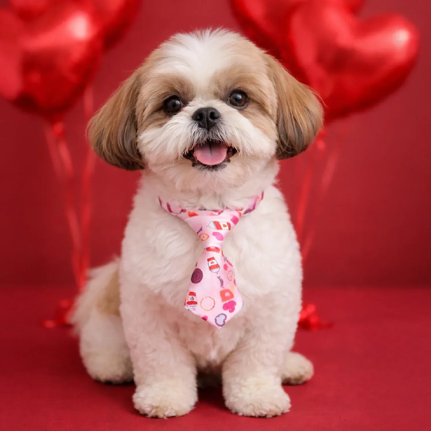 Heart Pop Tie – Pack of 8 Stylish Ties for Dogs & Cats