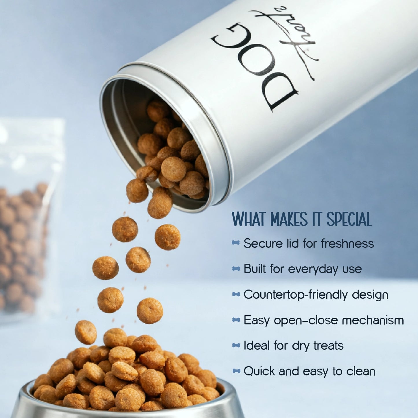 Goodies Container – Stylish Storage Jar for Pet Treats