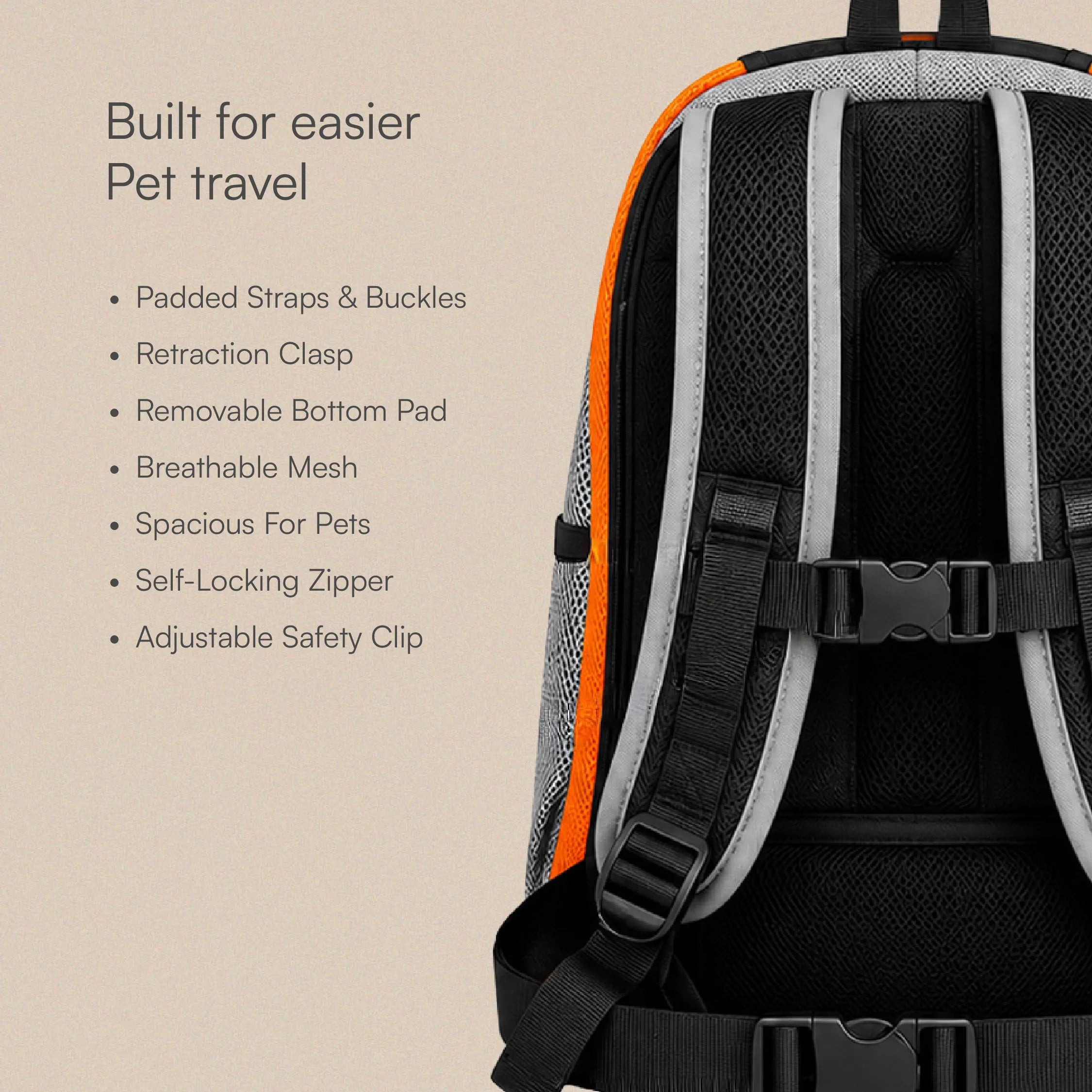 TrekPack Pet Carrier Bag – All-Season Comfort & Secure Carry