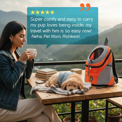 TrekPack Pet Carrier Bag – All-Season Comfort & Secure Carry