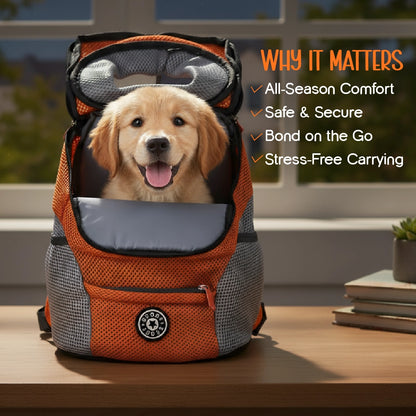 TrekPack Pet Carrier Bag – All-Season Comfort & Secure Carry