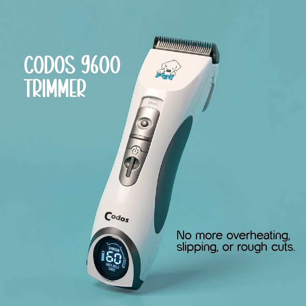 Tilting Heads Codos CP-9600 Pet Clipper | Quiet & Safe Grooming - Tilting Heads