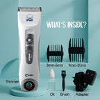 Tilting Heads Codos CP-9600 Pet Clipper | Quiet & Safe Grooming - Tilting Heads