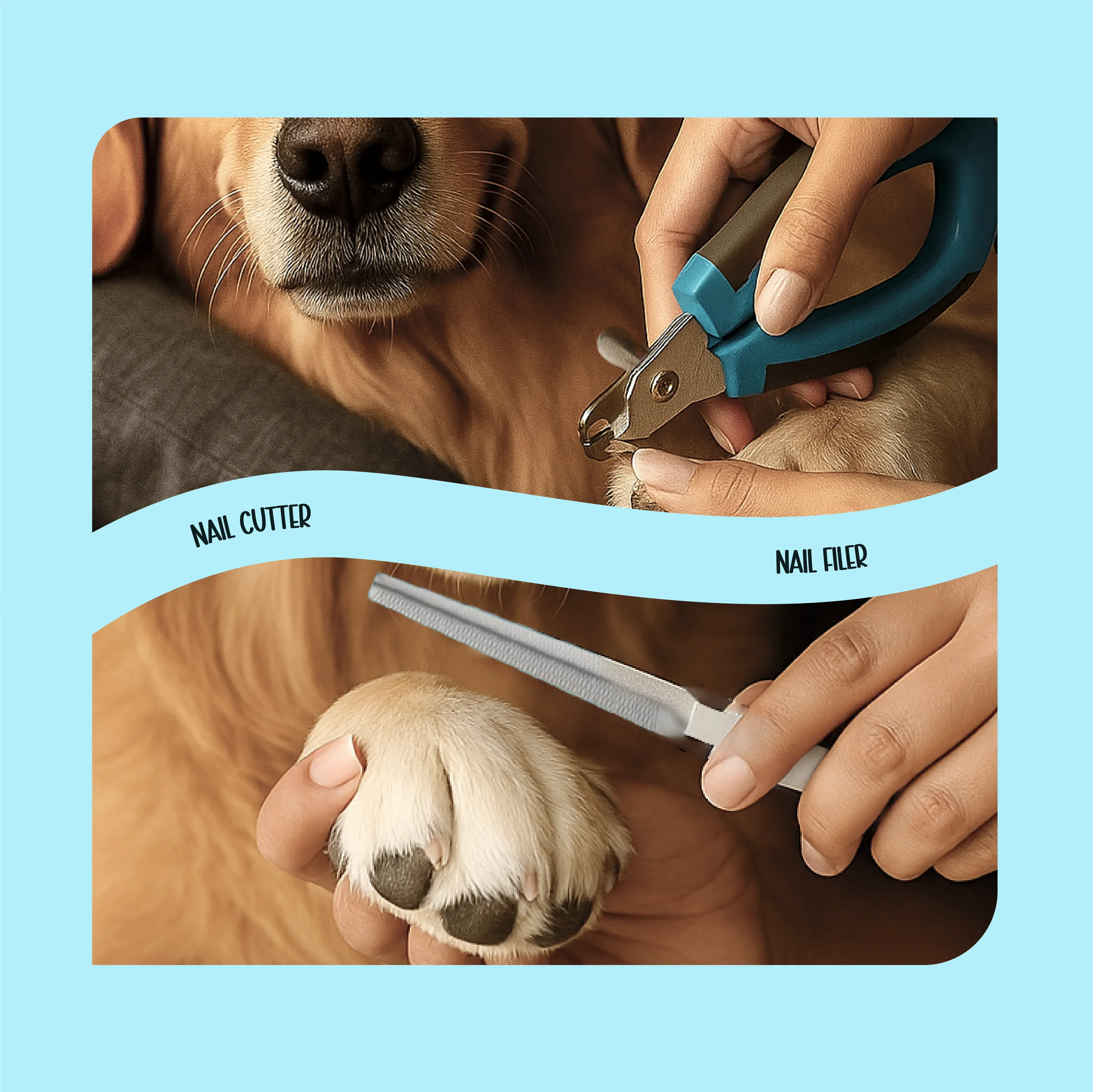 Trimzy Nail Cutter & Filer for Pets - Tilting Heads
