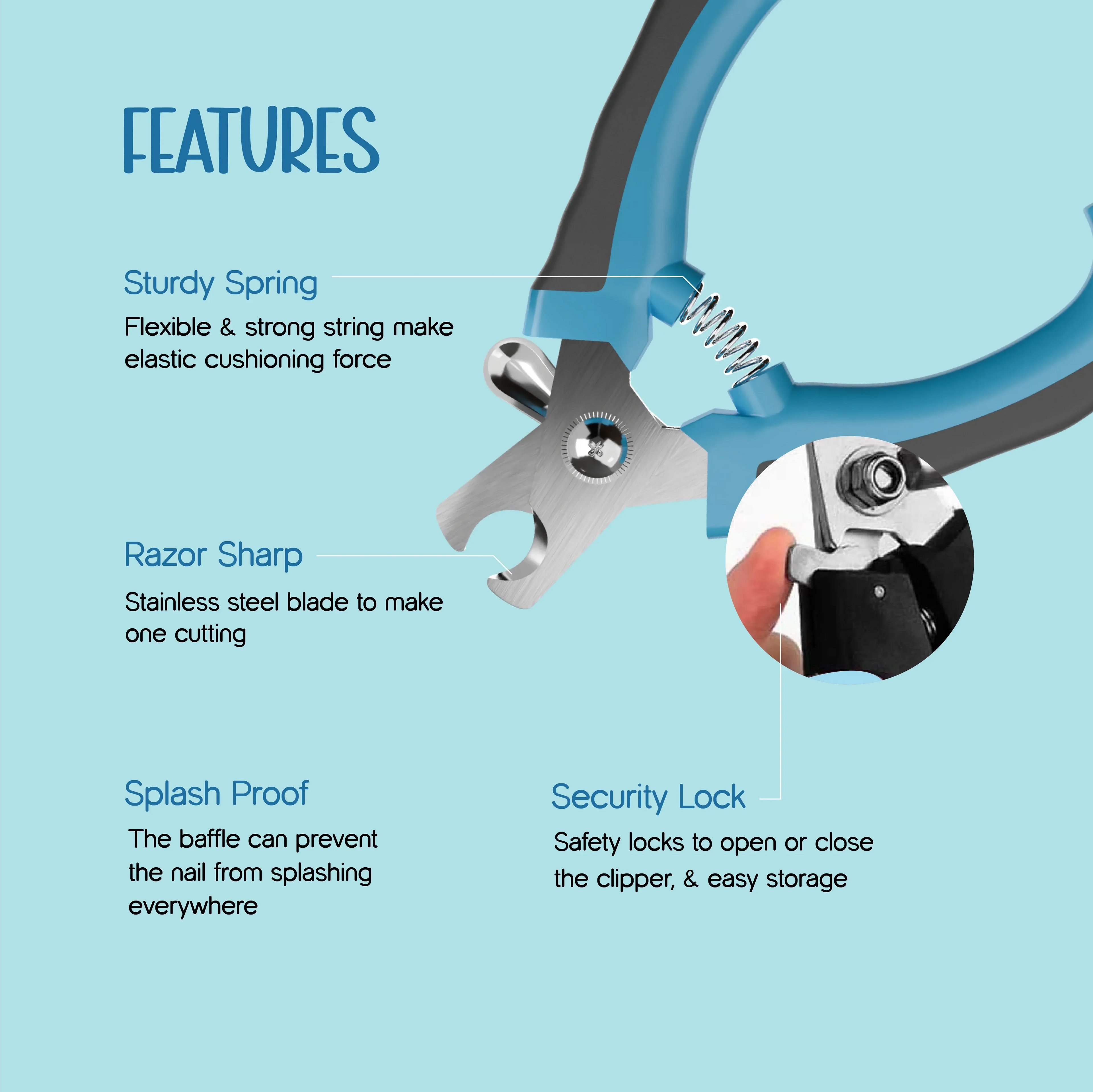 Trimzy Nail Cutter & Filer for Pets - Tilting Heads