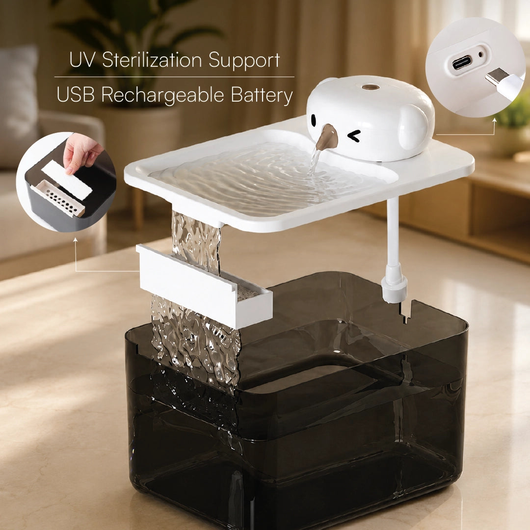 TrunkFlow Fountain | Smart Rechargeable Cat Fountain